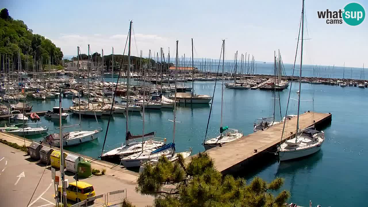 Webcam Sistiana – Vista sulla marina e sulla baia