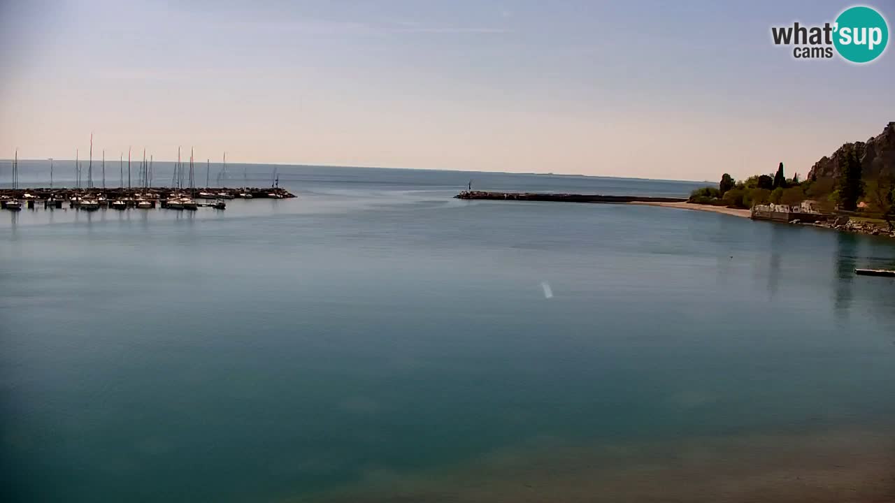 Webcam Sistiana – Vista sobre la marina y la bahía