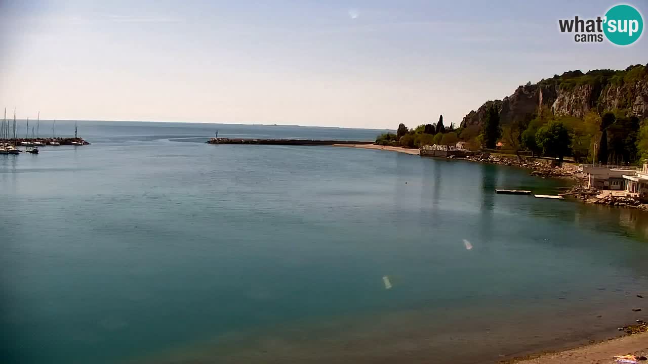 Webcam Sistiana – Vista sobre la marina y la bahía