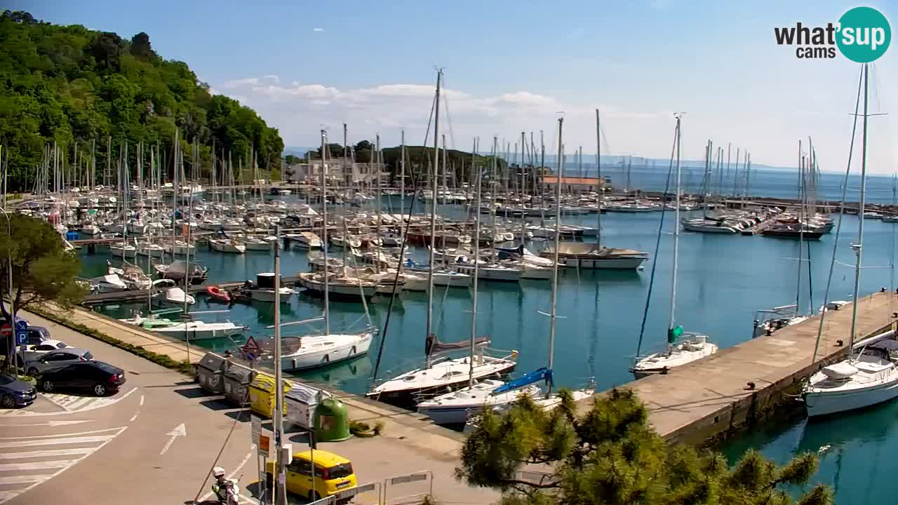 Webcam Sistiana – Vista sobre la marina y la bahía