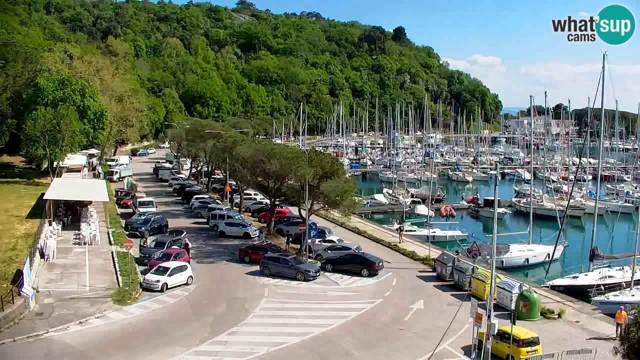 Webcam Sistiana – Pogled na marinu i zaljev