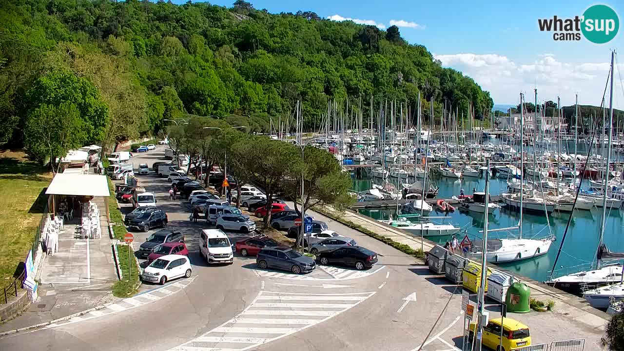 Webcam Sistiana – Vista sobre la marina y la bahía