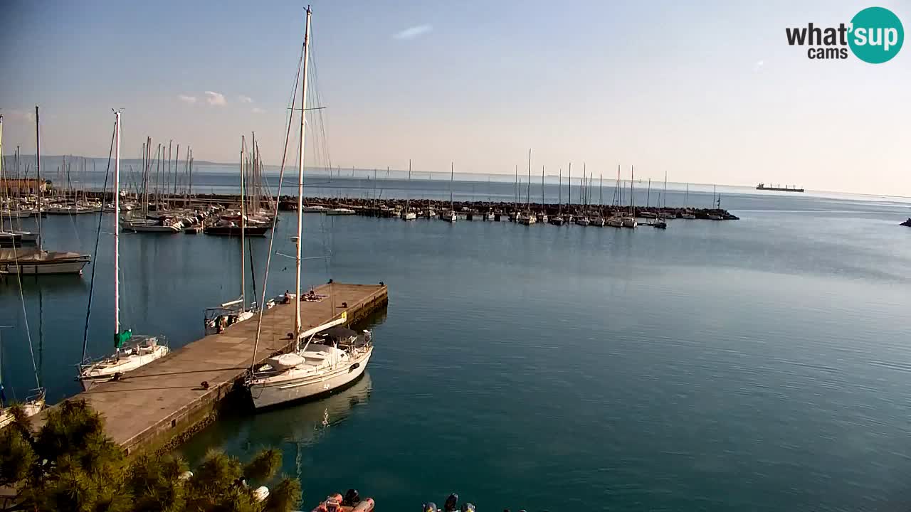 Webcam Sistiana – Blick auf Marina und Bucht