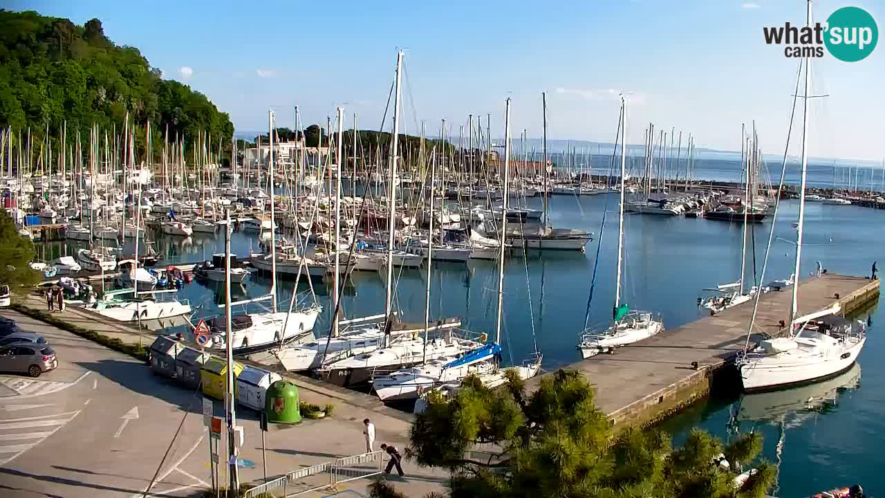 Webcam Sistiana – Vue sur la marina et la baie
