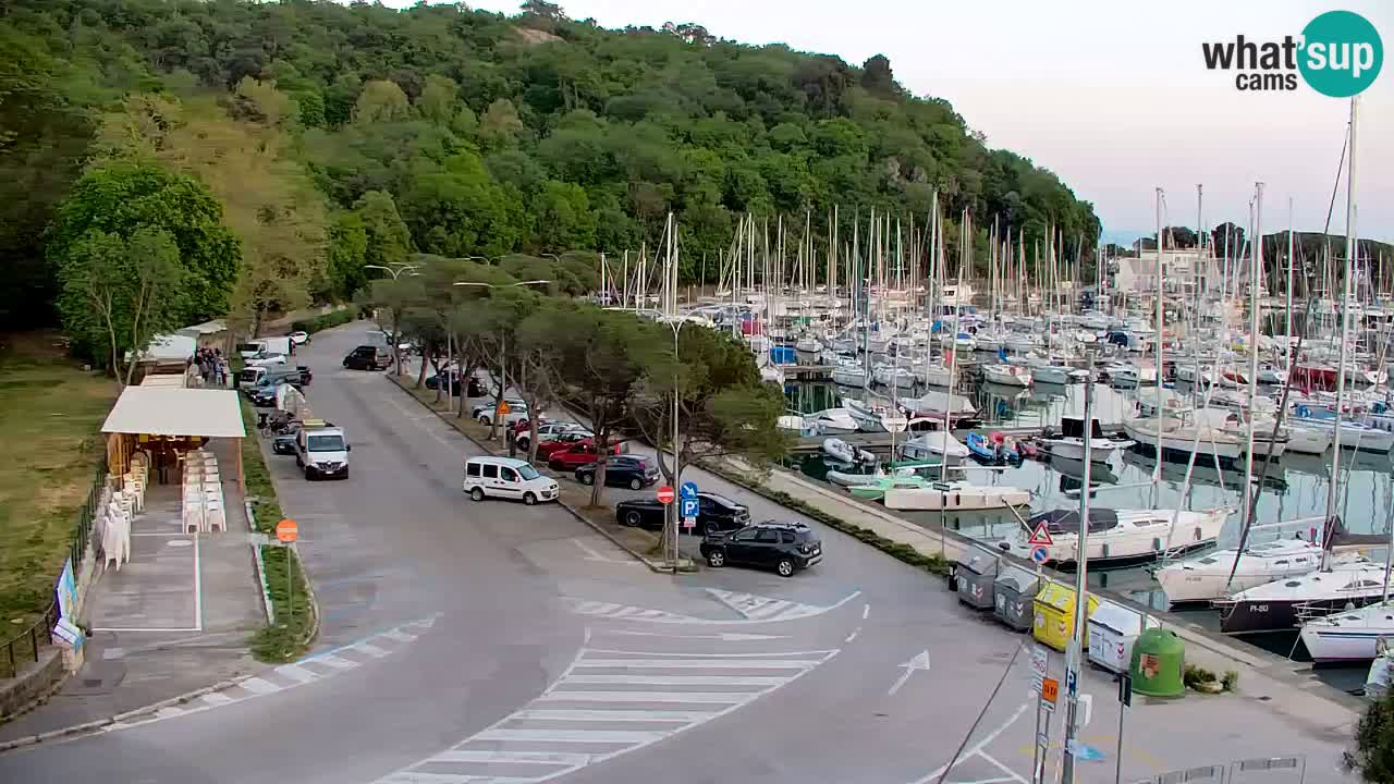 Webcam Sistiana – Vista sobre la marina y la bahía