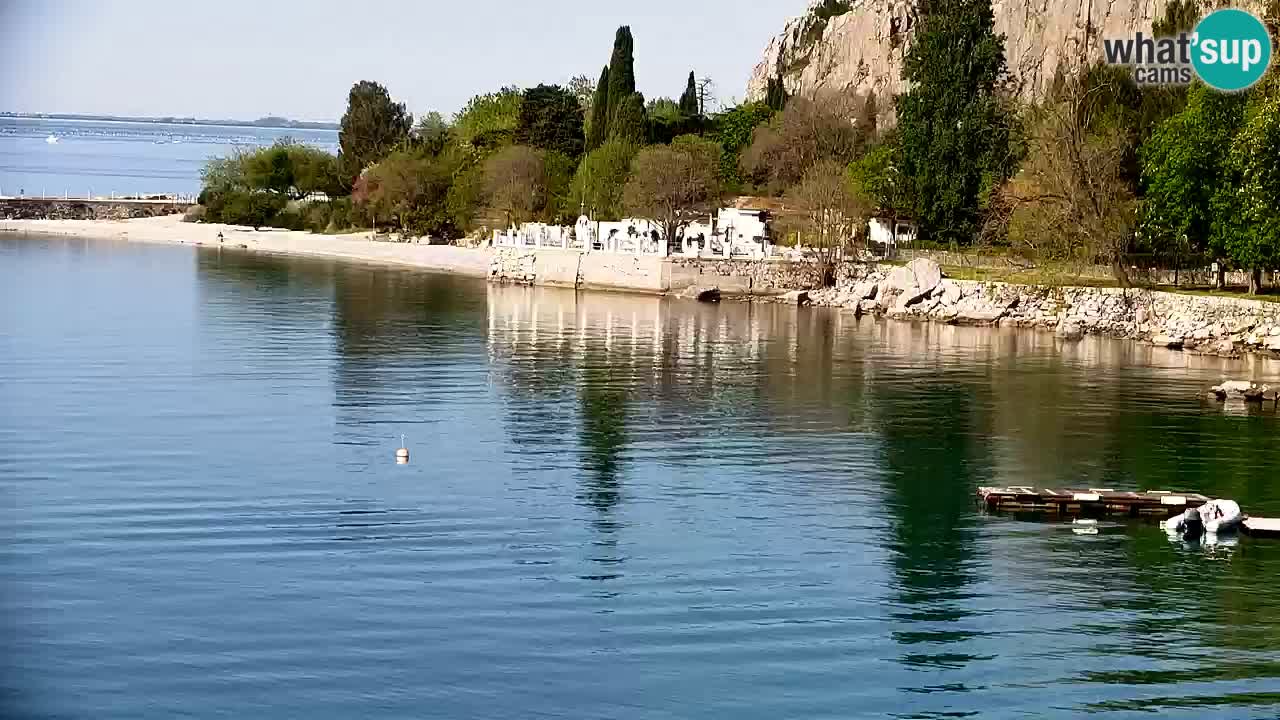 Spletna kamera Sesljan (Sistiana) – Pogled na marino in zaliv