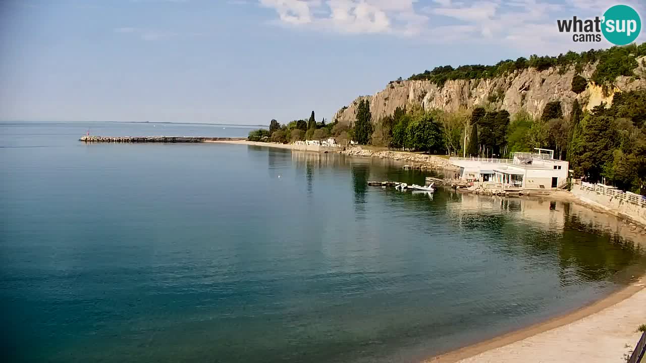 Webcam Sistiana – Vue sur la marina et la baie