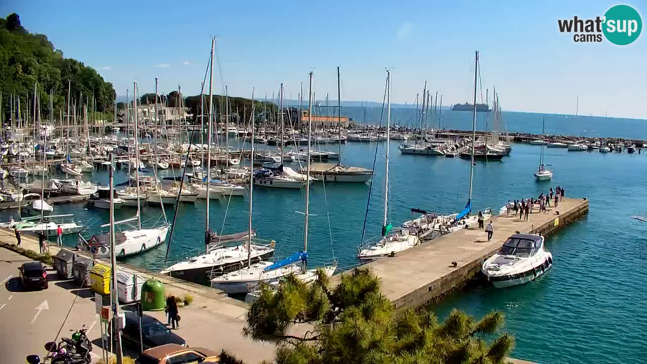 Webcam Sistiana – Vista sobre la marina y la bahía