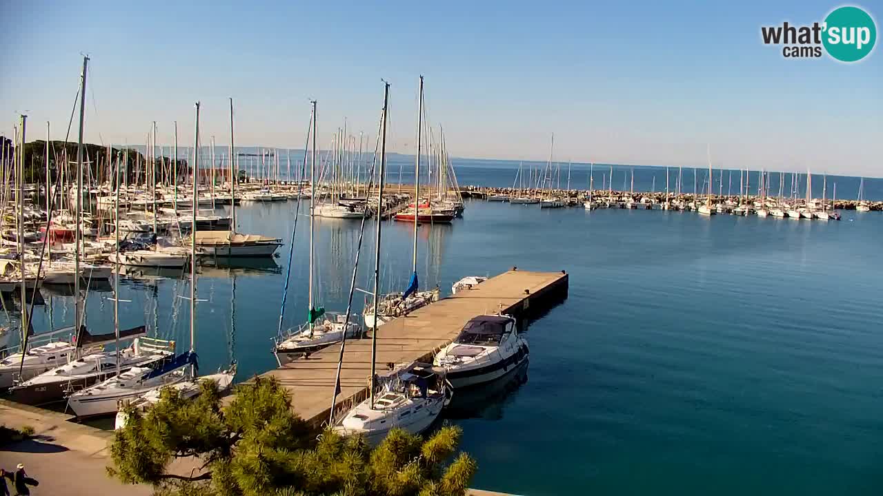 Webcam Sistiana – Vista sobre la marina y la bahía