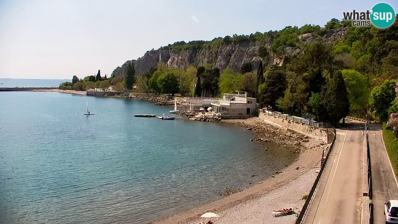 Spletna kamera Sesljan (Sistiana) – Pogled na marino in zaliv