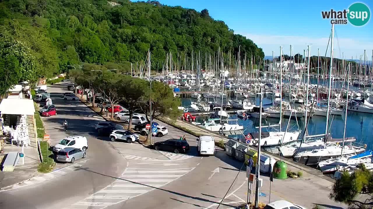 Webcam Sistiana – Vista sobre la marina y la bahía