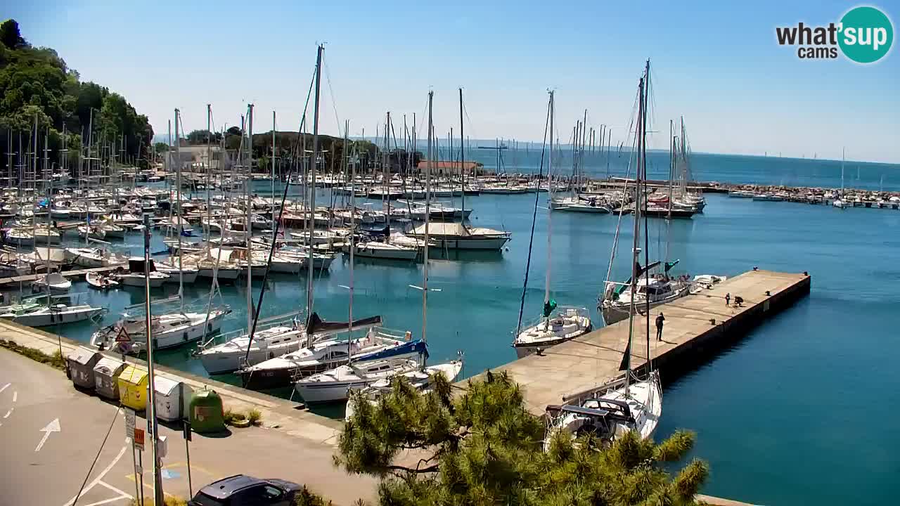 Webcam Sistiana – Vue sur la marina et la baie