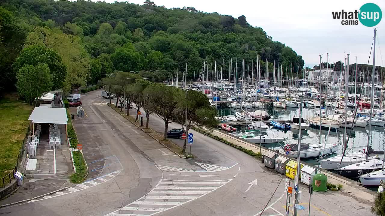 Webcam Sistiana – Blick auf Marina und Bucht