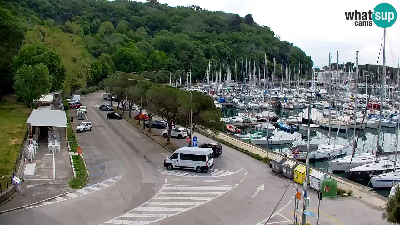 Spletna kamera Sesljan (Sistiana) – Pogled na marino in zaliv