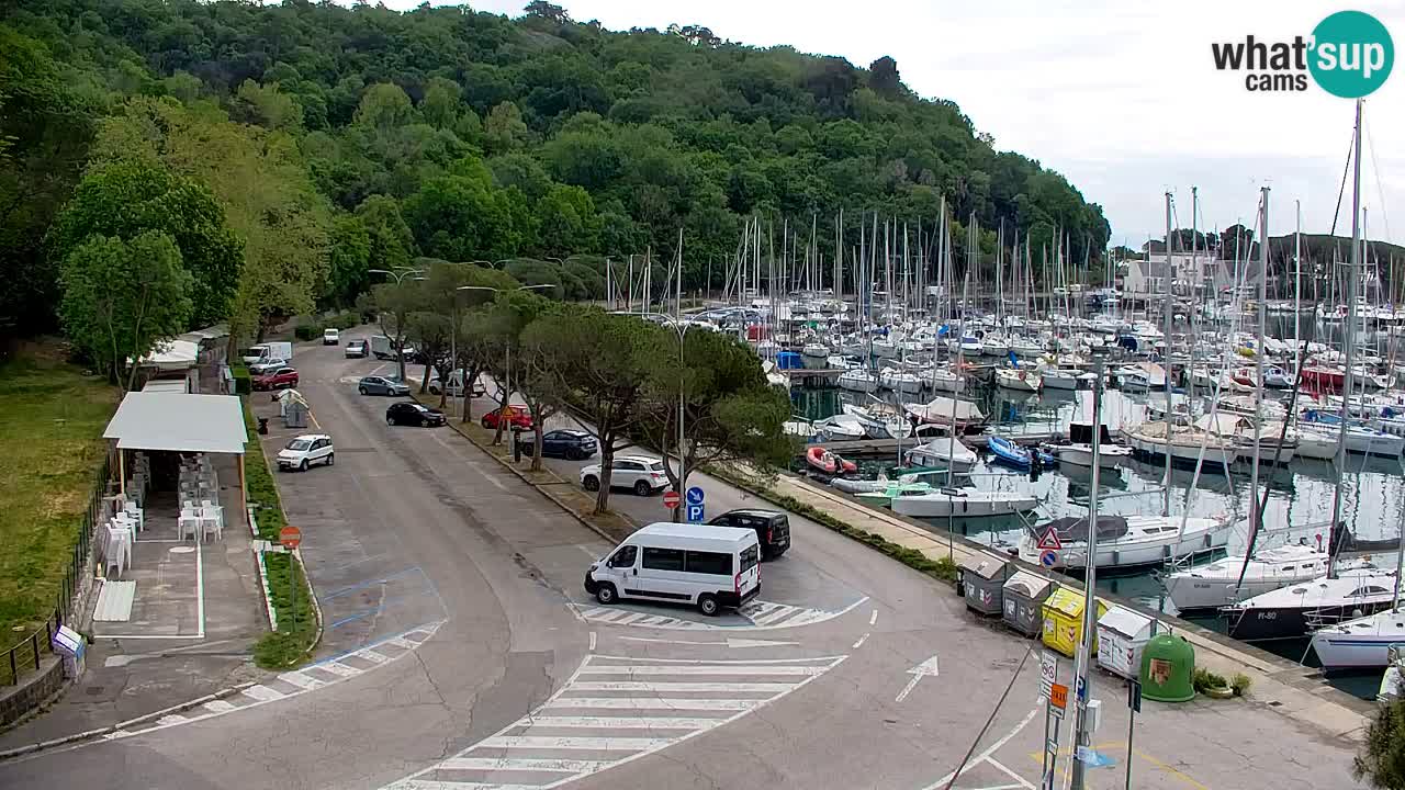 Webcam Sistiana – Vista sobre la marina y la bahía