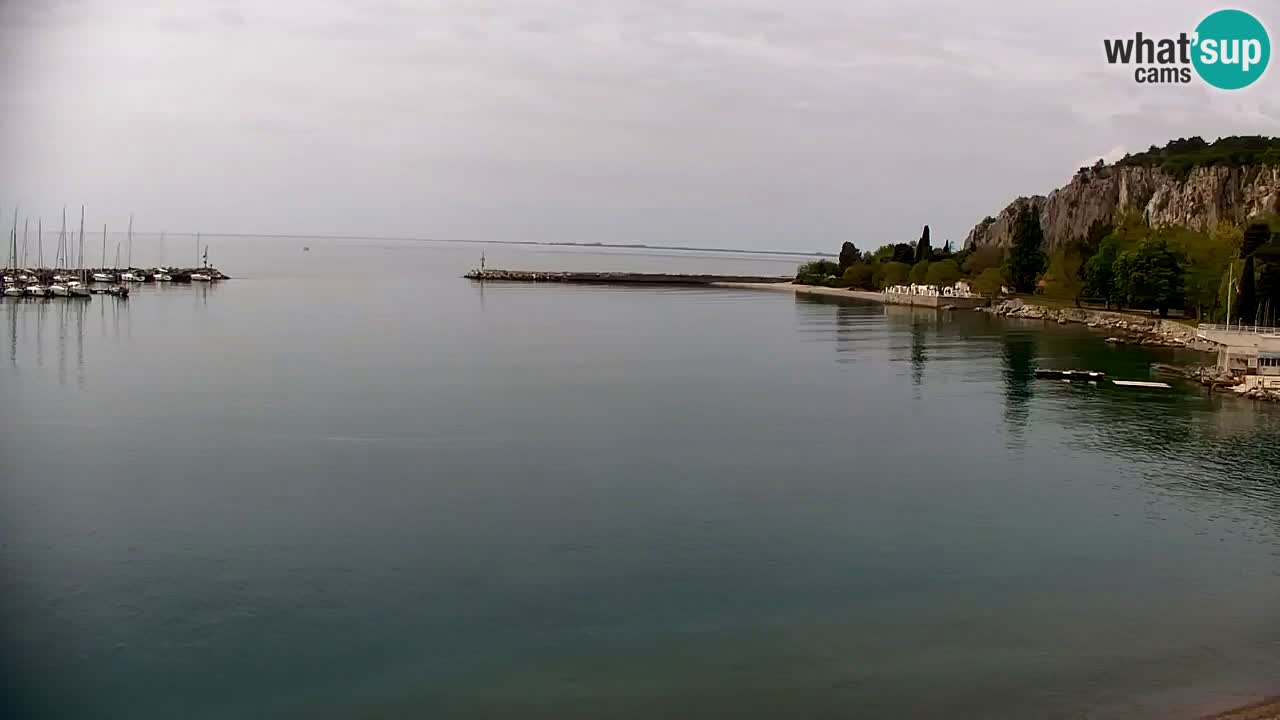 Webcam Sistiana – Vista sobre la marina y la bahía