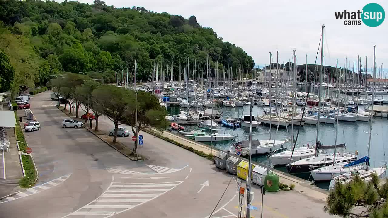 Webcam Sistiana – Vue sur la marina et la baie