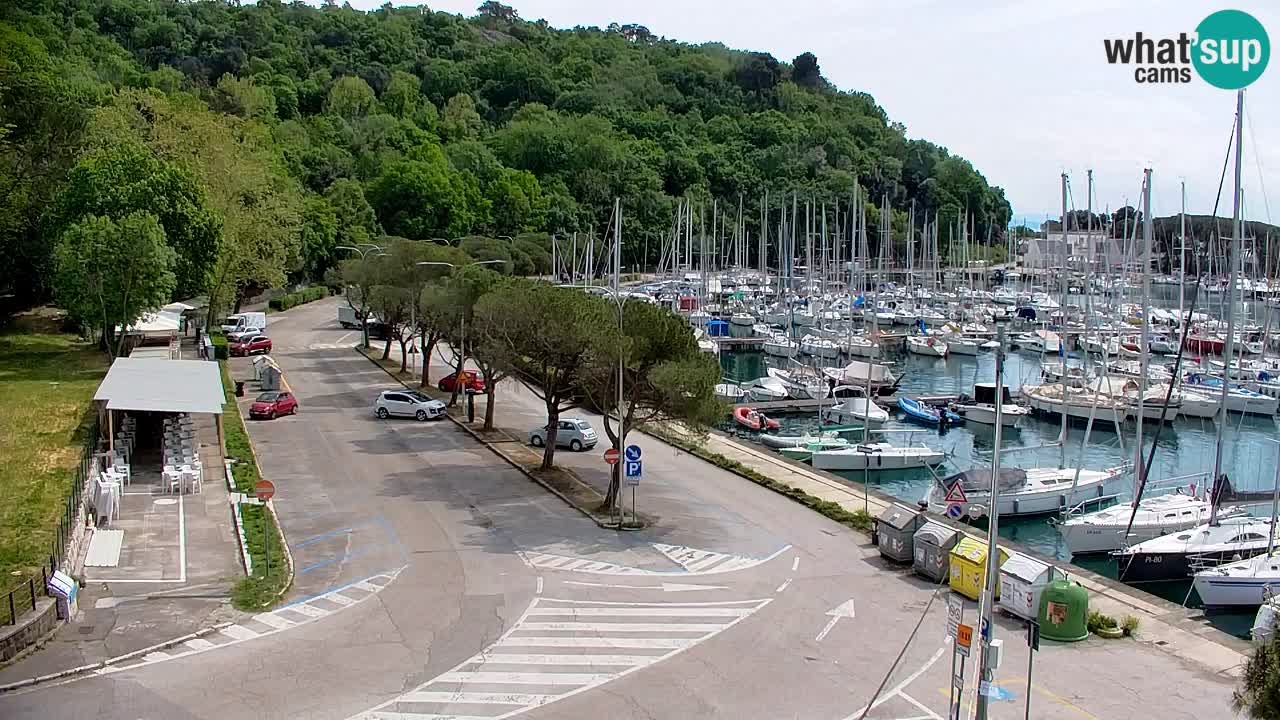 Webcam Sistiana – Vue sur la marina et la baie