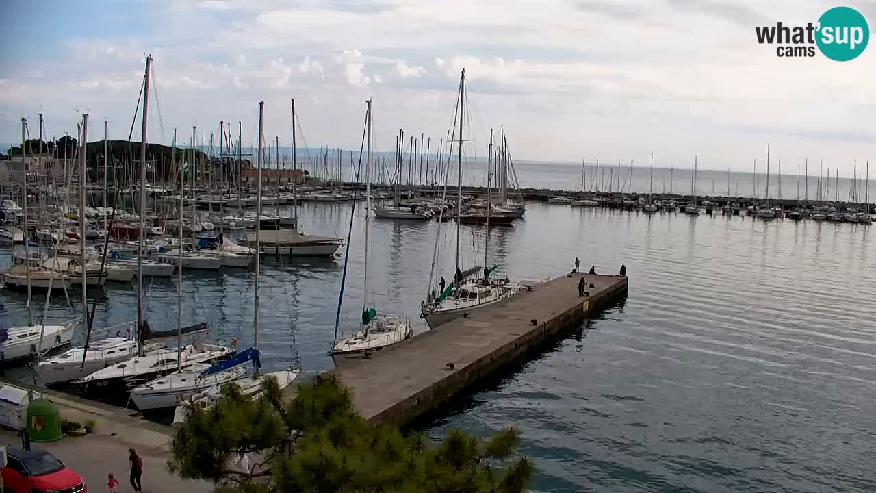 Webcam Sistiana – Vista sobre la marina y la bahía
