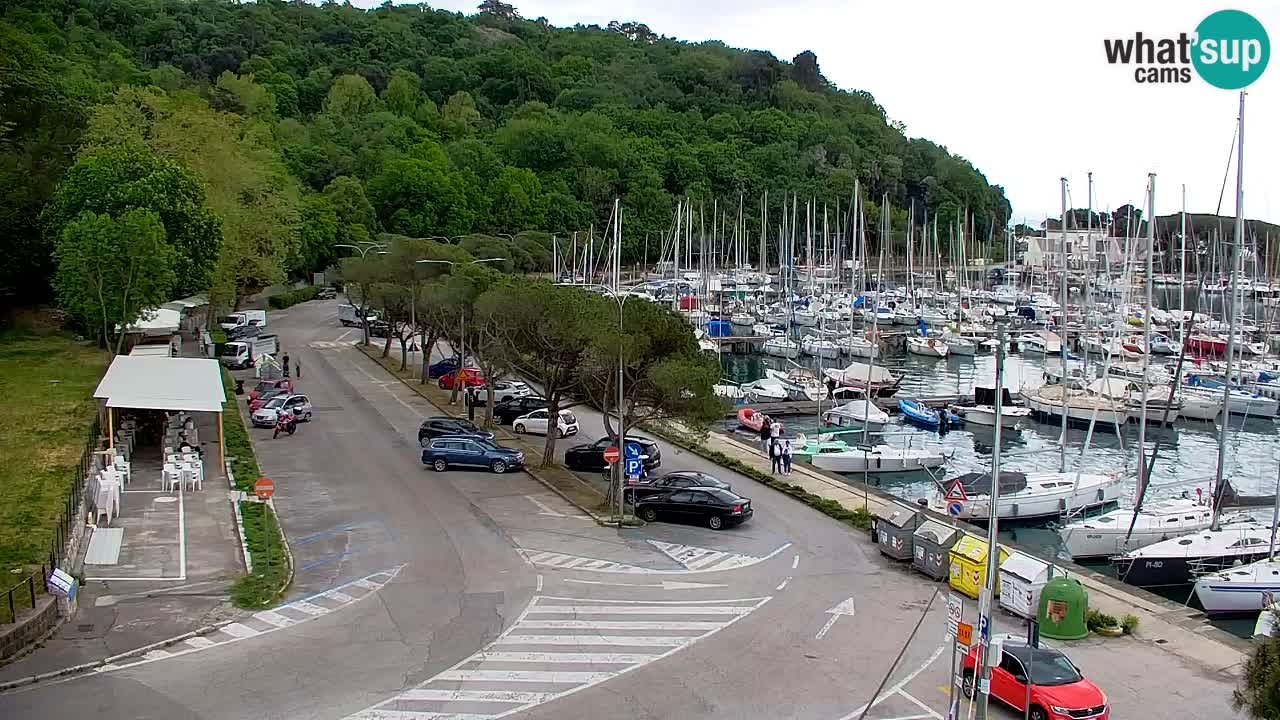 Webcam Sistiana – Vue sur la marina et la baie
