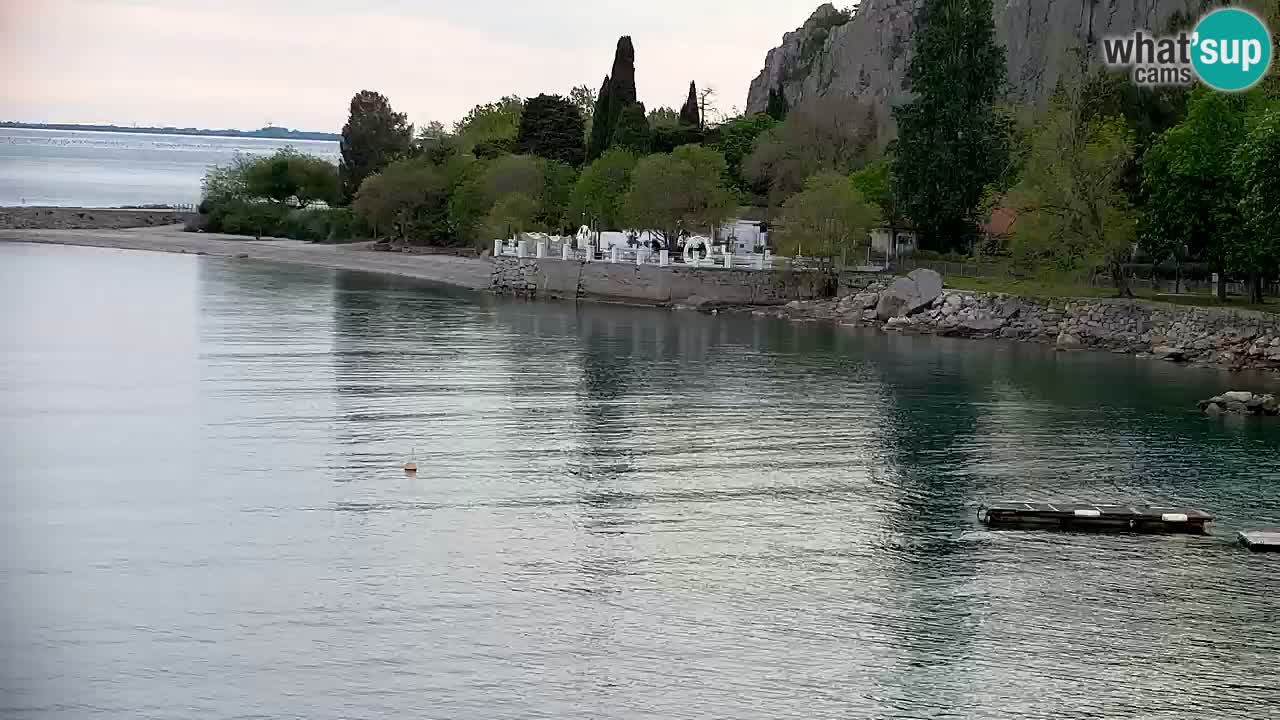 Webcam Sistiana – Vista sobre la marina y la bahía