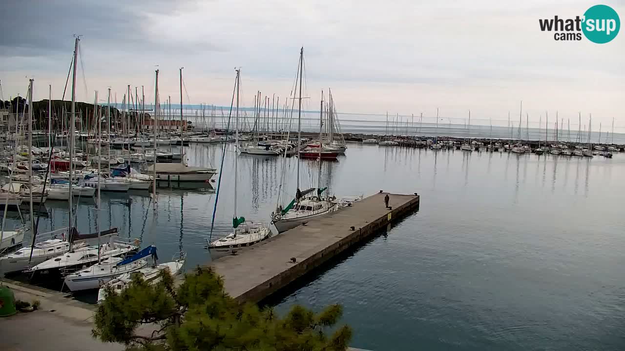 Webcam Sistiana – Vue sur la marina et la baie