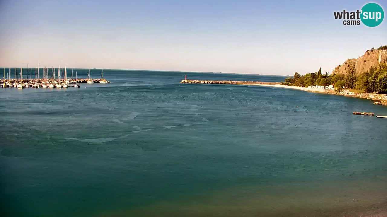 Webcam Sistiana – Blick auf Marina und Bucht