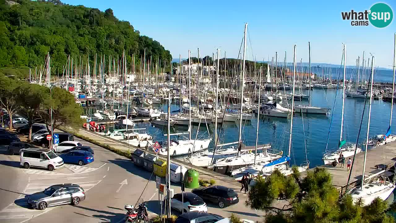 Webcam Sistiana – Vista sobre la marina y la bahía