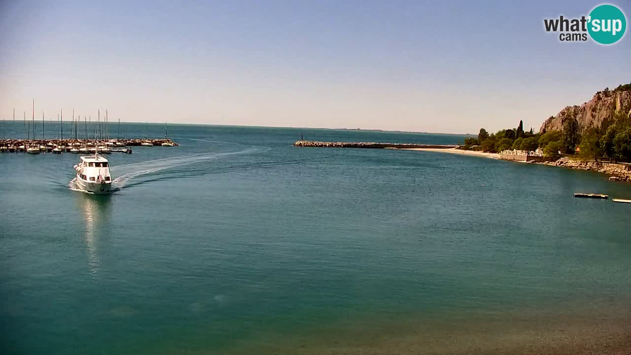 Webcam Sistiana – Vista sobre la marina y la bahía