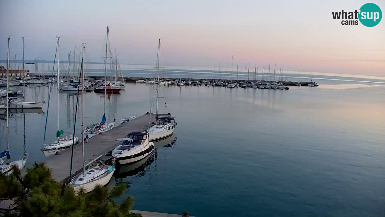 Webcam Sistiana – Vista sobre la marina y la bahía