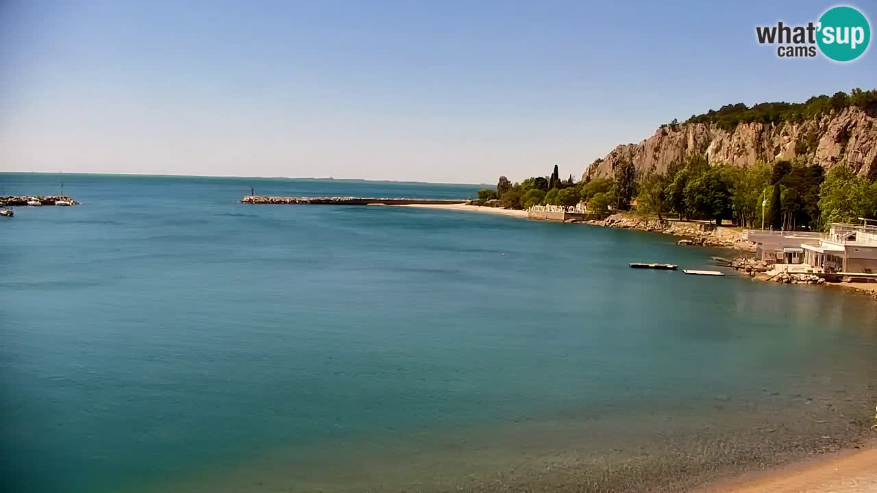 Spletna kamera Sesljan (Sistiana) – Pogled na marino in zaliv