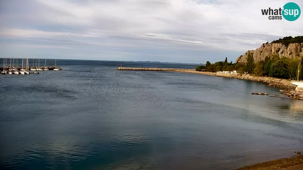 Webcam Sistiana – Vista sobre la marina y la bahía