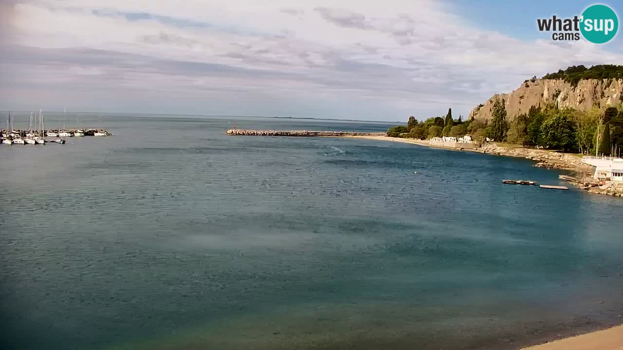 Webcam Sistiana – Vista sulla marina e sulla baia