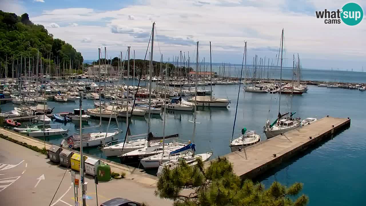 Webcam Sistiana – Vue sur la marina et la baie