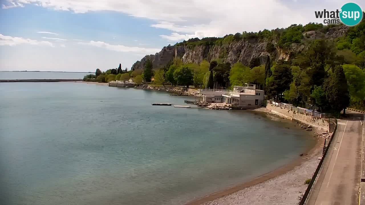 Spletna kamera Sesljan (Sistiana) – Pogled na marino in zaliv
