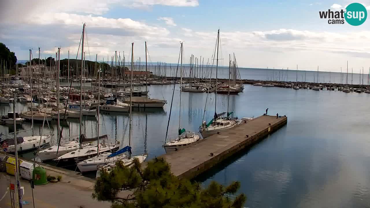 Webcam Sistiana – Vista sobre la marina y la bahía