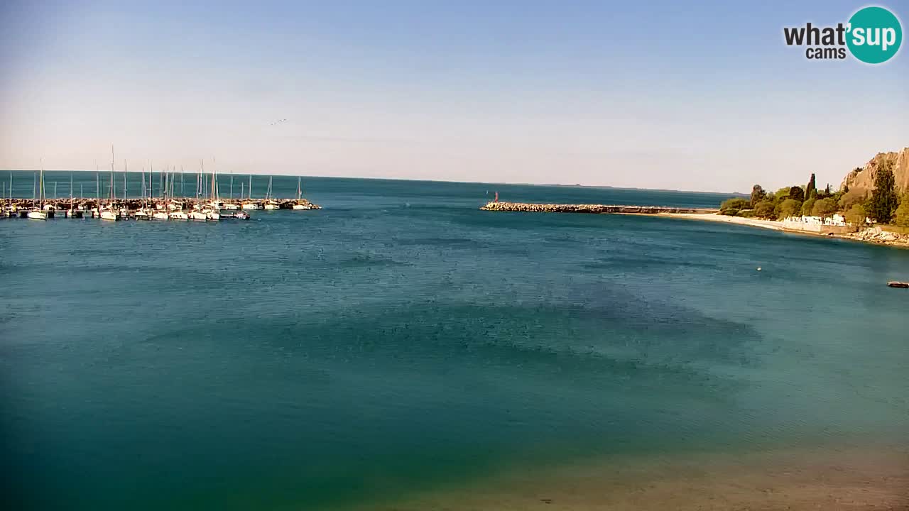 Webcam Sistiana – Pogled na marinu i zaljev