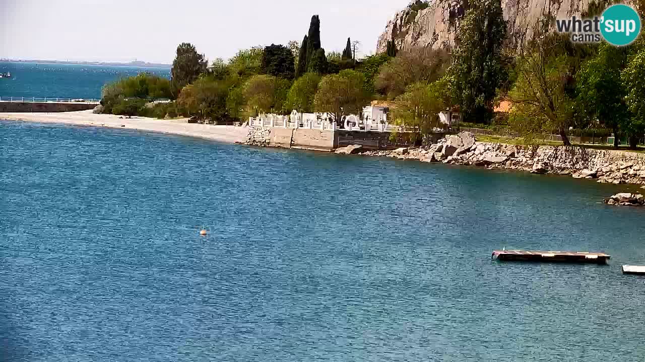 Webcam Sistiana – Vista sobre la marina y la bahía