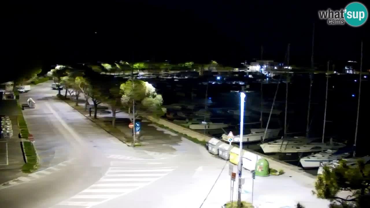 Spletna kamera Sesljan (Sistiana) – Pogled na marino in zaliv