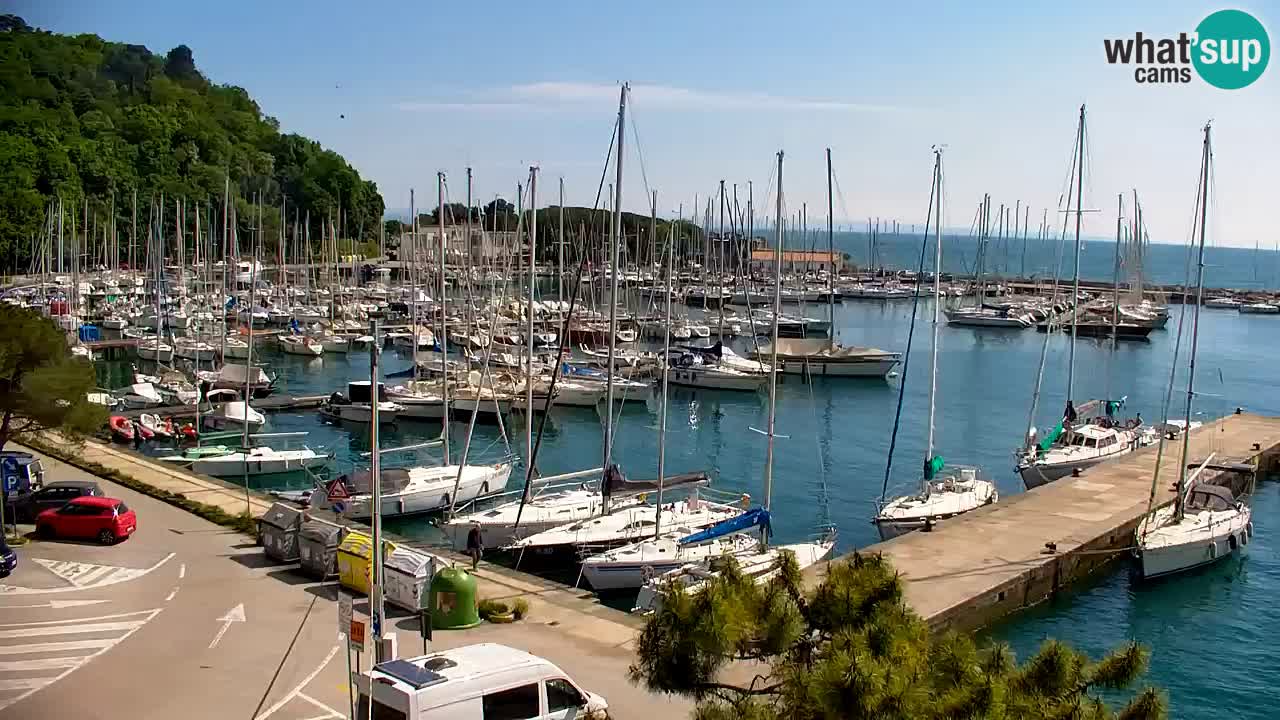 Webcam Sistiana – Vue sur la marina et la baie