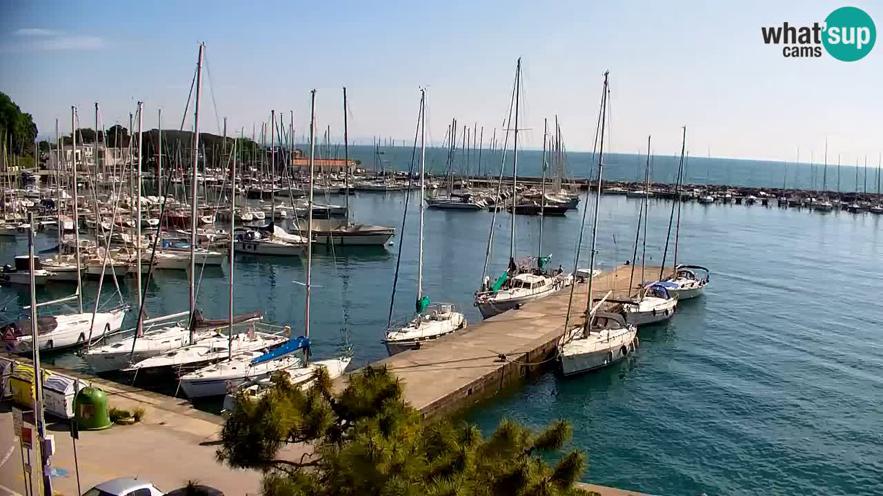 Spletna kamera Sesljan (Sistiana) – Pogled na marino in zaliv