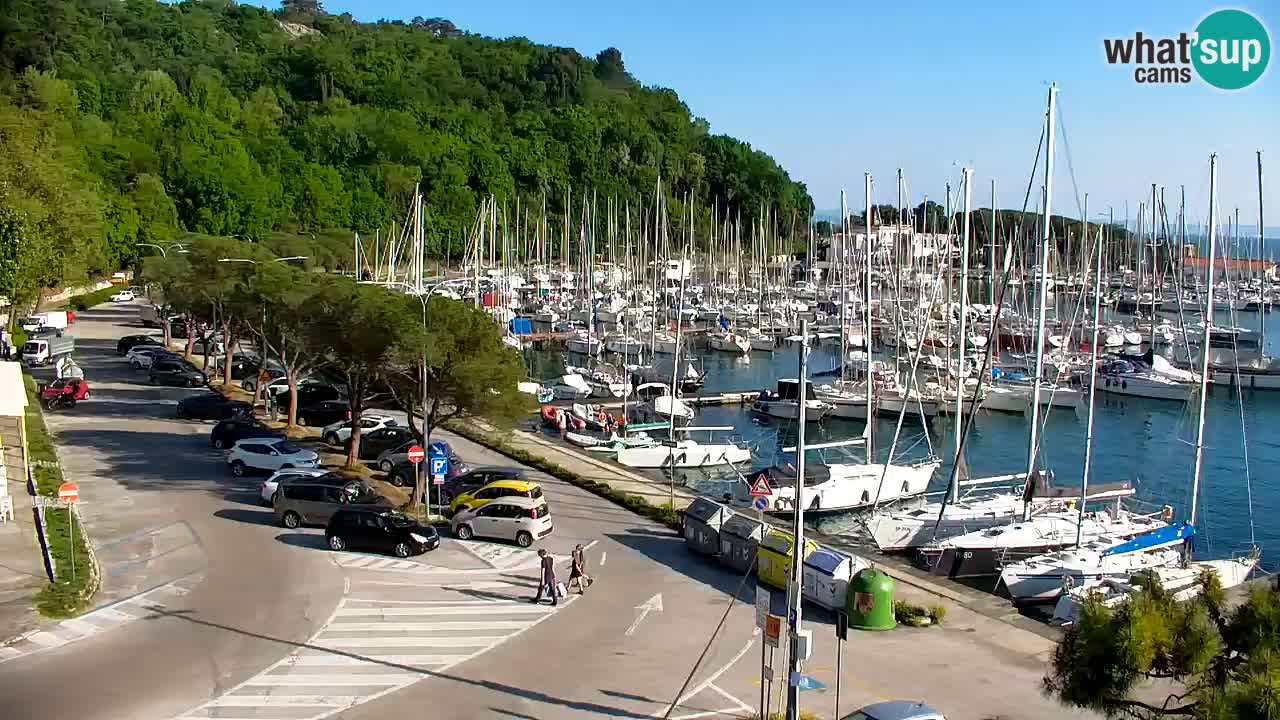 Webcam Sistiana – Pogled na marinu i zaljev