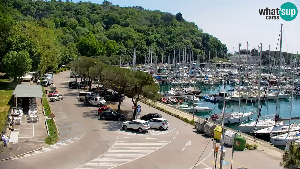 Webcam Sistiana – Vista sobre la marina y la bahía