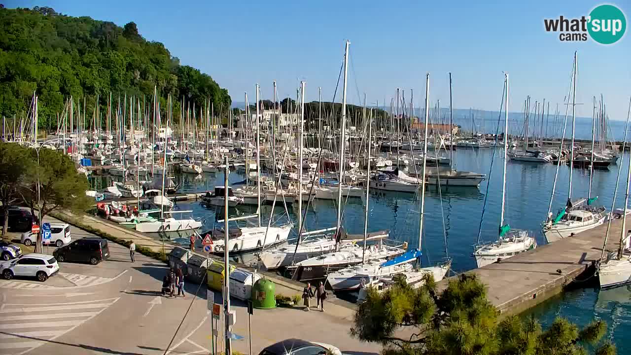 Webcam Sistiana – Pogled na marinu i zaljev