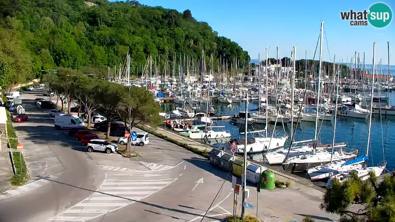 Webcam Sistiana – Vue sur la marina et la baie