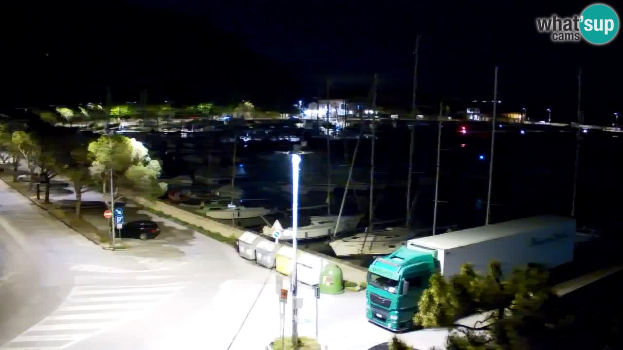 Spletna kamera Sesljan (Sistiana) – Pogled na marino in zaliv