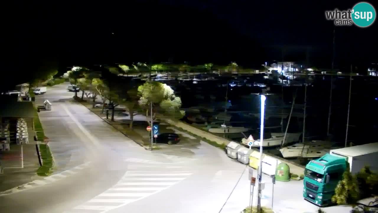 Webcam Sistiana – Vue sur la marina et la baie