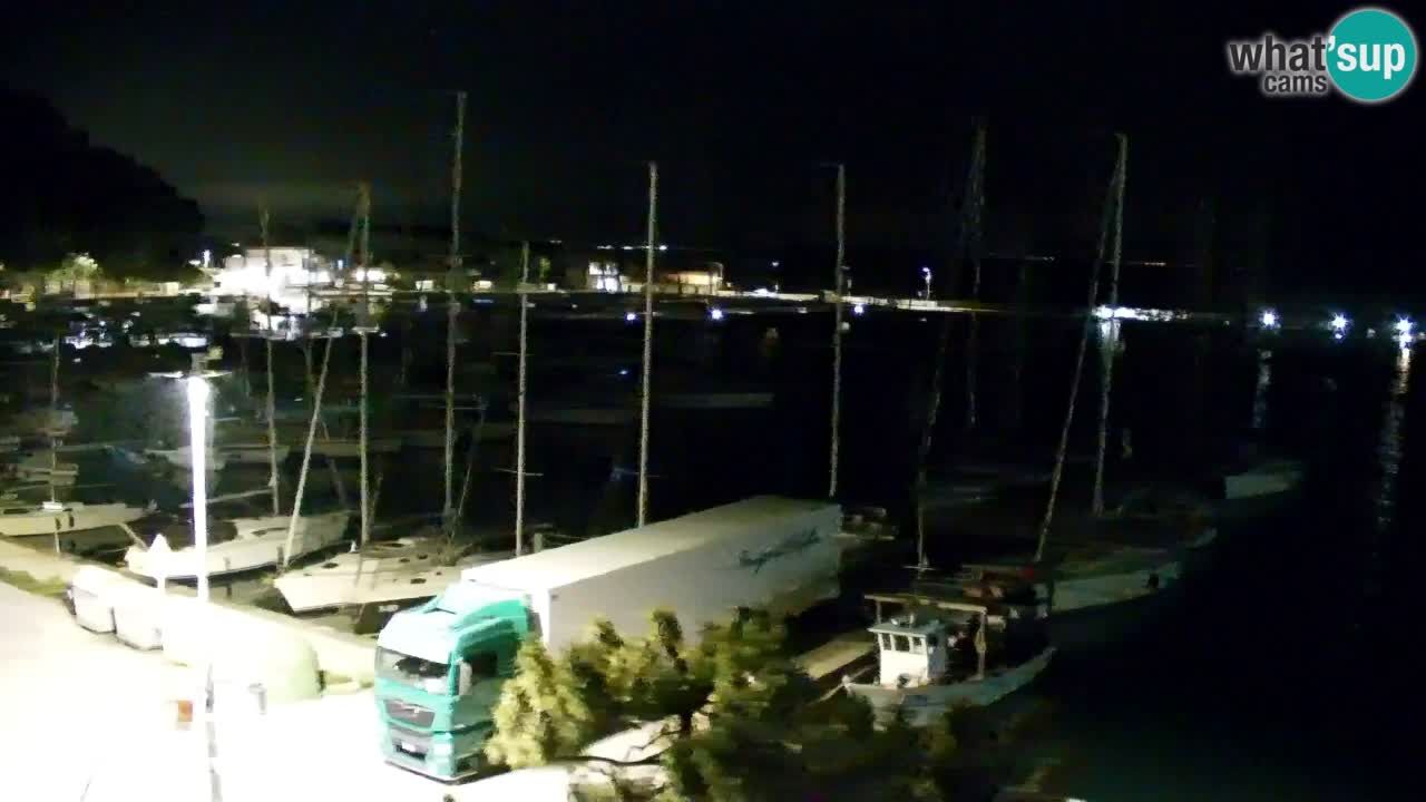 Spletna kamera Sesljan (Sistiana) – Pogled na marino in zaliv