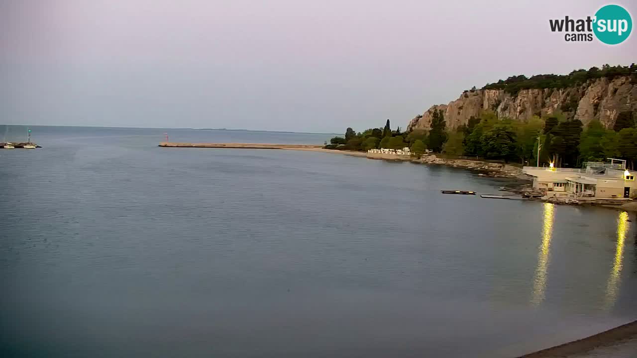 Webcam Sistiana – Pogled na marinu i zaljev