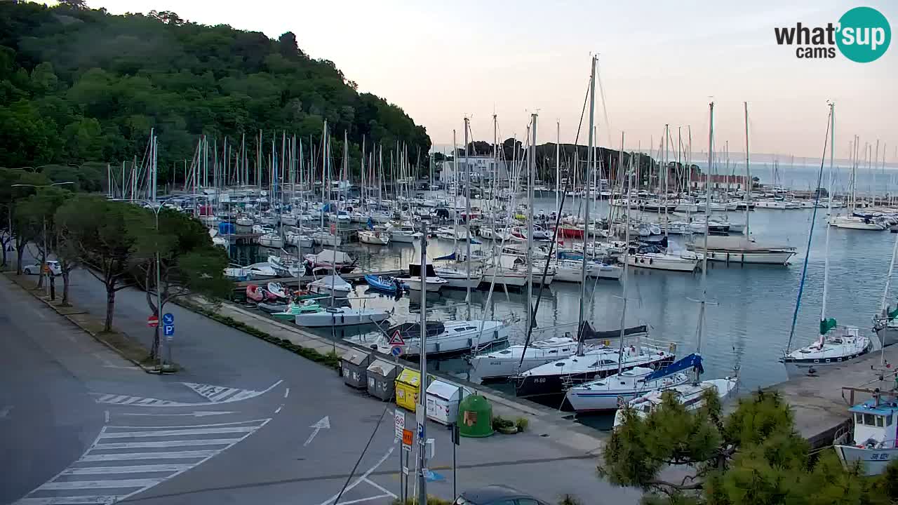 Spletna kamera Sesljan (Sistiana) – Pogled na marino in zaliv